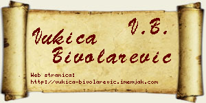 Vukica Bivolarević vizit kartica
